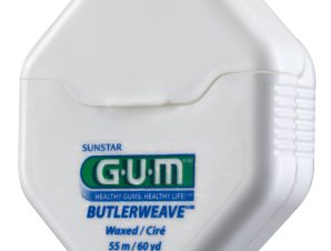 Gum Butlerweave Floss Waxed Οδοντικό Νήμα με Κερί 55m (1155)
