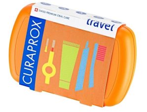 Curaprox Travel Set Orange Σετ Ταξιδίου Στοματικής Φροντίδας σε Πορτοκαλί Χρώμα 1 Τεμάχιο