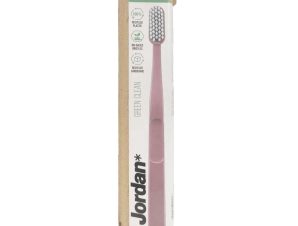 Jordan Green Clean Soft Toothbrush Bio Eco Χειροκίνητη Οδοντόβουρτσα Μαλακή, με Βιολογικής Προέλευσης Ίνες 1 Τεμάχιο – Ροζ