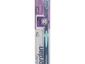 Jordan Clinic Gum Protector Toothbrush Soft 1 Τεμάχιο Μαλακή Οδοντόβουρτσα για Βαθύ Καθαρισμό με Εξαιρετικά Λεπτές Ίνες Κωδ 310058 – Πετρόλ