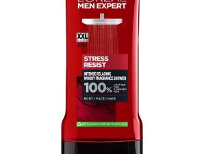 L’oreal Paris Men Expert Stress Resist Intense Relaxing Shampoo & Shower Ανδρικό Shampoo & Αφρόλουτρο Σώματος με Πλούσιο Ξυλώδες & Φρουτώδες Άρωμα 400ml