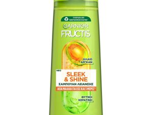 Garnier Fructis Sleek & Shine Shampoo Δυναμωτικό Σαμπουάν για Μαλλιά που Φριζάρουν 400ml