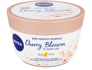 Nivea Body Souffle Cherry Blossom & Jojoba Oil Ενυδατική Κρέμα Σώματος με Άρωμα Ανθών Κερασιάς για Ξηρές & Πολύ Ξηρές Επιδερμίδες 200ml