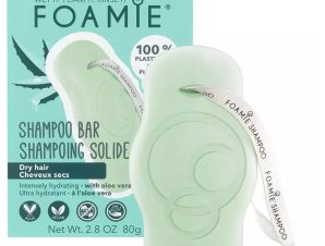Foamie Aloe You Vera Much Intensely Hydrating Shampoo Bar Μπάρα Καθαρισμού με Aloe Vera & Αμυγδαλέλαιο για Ενυδάτωση & Φυσική Λάμψη σε Ξηρά Μαλλιά 80g
