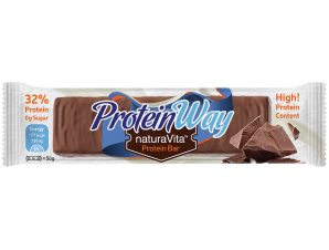 Natura Vita Protein Way Bar Chocolate Flavour Μπάρα Πρωτεΐνης με Γεύση Σοκολάτας & Επικάλυψη Κακάο, Χωρίς Ζάχαρη 50g