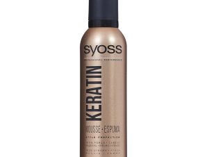 Syoss Mousse Keratin Επαγγελματικός Αφρός Μαλλιών για Δυνατό Κράτημα & Απαλά Μαλλιά Γεμάτα Ζωντάνια & Λάμψη 250ml