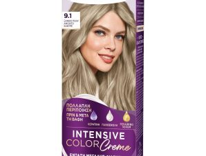 Schwarzkopf Palette Intensive Hair Color Creme Kit Μόνιμη Κρέμα Βαφή Μαλλιών για Έντονο Χρώμα Μεγάλης Διάρκειας & Περιποίηση 1 Τεμάχιο – 9.1 Ξανθό Πολύ Ανοιχτό Σαντρέ