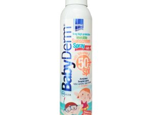 BabyDerm Invisible Sunscreen Spray Spf50+ for Kids Παιδικό Διάφανο Αντηλιακό Spray Σώματος Πολύ Υψηλής Προστασίας 200ml