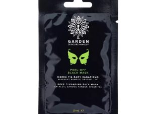 Garden Peel-Off Black Mask Μάσκα Βαθύ Καθαρισμού Προσώπου με Άνθρακα,Bamboo & Πράσινο Τσάι 10ml