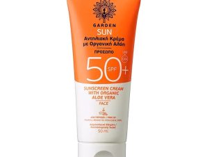 Garden Sun Sunscreen Face Cream Spf50+ with Organic Aloe Vera Αντηλιακή Κρέμα Προσώπου Πολύ Υψηλής Προστασίας 50ml
