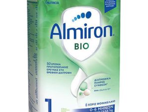 Nutricia Almiron Bio 1 Βιολογικό Γάλα 1ης Βρεφικής Ηλικίας για Υγιή Βρέφη Από 0-6 Μηνών Χωρίς Φοινικέλαιο 800g