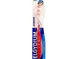 Elgydium Junior Racoon Οδοντόβουρτσα Κατάλληλη Για Παιδιά Ηλικίας Από 7 Εως 12 Ετών – κόκκινο