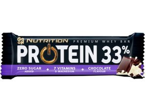 Go On Nutrition Premium Whey Protein 33% Bar with Chocolate Flavour Μπάρα Πρωτεΐνης με Γεύση Σοκολάτας 50g