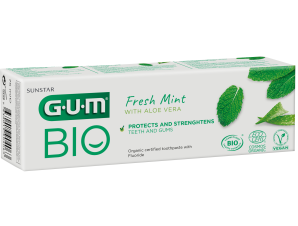 Gum Bio Fresh Mint Toothpaste with Aloe Vera Πιστοποιημένη Οργανική Οδοντόπαστα που Προστατεύει & Ενδυναμώνει Δόντια & Ούλα 75ml