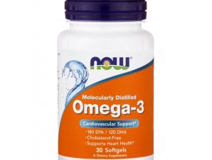 Now Foods Omega-3 1000mg Συμπλήρωμα Διατροφής Ωμέγα-3 Λιπαρών Οξέων 30Softgels
