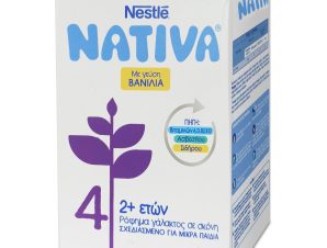 Nestle Nativa 4 Ρόφημα Γάλακτος σε Σκόνη Εμπλουτισμένο με Θρεπτικά Συστατικά Από 2 Ετών Βανίλια 600g