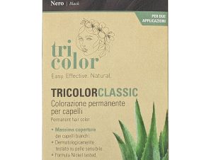 Specchiasol Tricolor Classic Permanent Hair Color Φυτική Βαφή Μαλλιών Χωρίς Αμμωνία 1 Τεμάχιο – 1 / Black