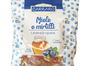 Carraro Caramelle Miele e Mirtilli Καραμέλες για το Λαιμό με Μέλι & Μύρτιλλο 100gr