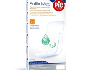 Pic Solution Soffix Med Delicate Post op Plaster Απαλά Μετεγχειρητικά Επιθέματα με Αντιβακτηριακό Μαξιλαράκι 5 Τεμάχια – 12cm x 10cm