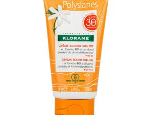 Klorane Sun Polysianes Face Creme Solaire Sublime Spf30 Αντηλιακή Κρέμα Προσώπου Υψηλής Προστασίας Κατά της Φωτογήρανσης 50ml