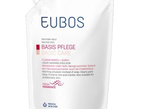 Eubos Liquid Washing Emulsion Red Υγρό Καθαρισμού, για τον Καθημερινό Καθαρισμό και την Περιποίηση Προσώπου και Σώματος – 400ml refill