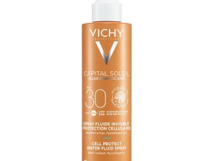Vichy Capital Soleil Cell Protect Water Fluid Spray Spf30 Αντηλιακό Γαλάκτωμα Προσώπου Σώματος Υψηλής Προστασίας 200ml